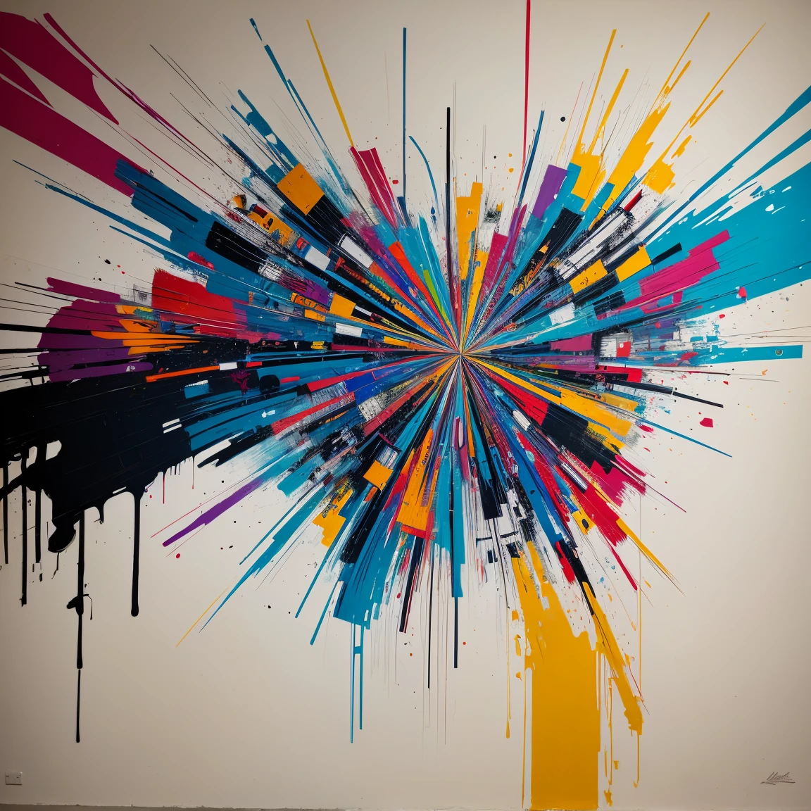 graffiti, abstract painting, painting by Lee Quiñones, masterpiece, intricate details, design