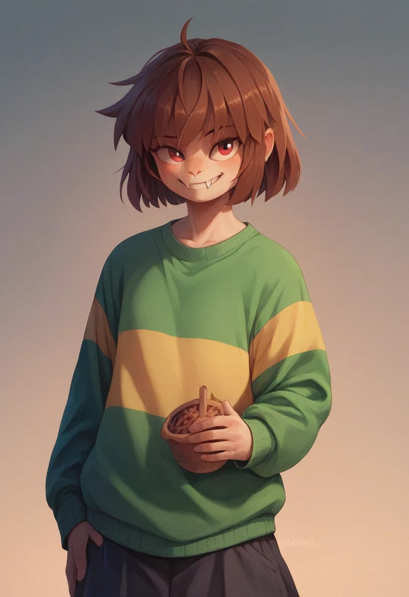 chara_(undertale), sadistic smile