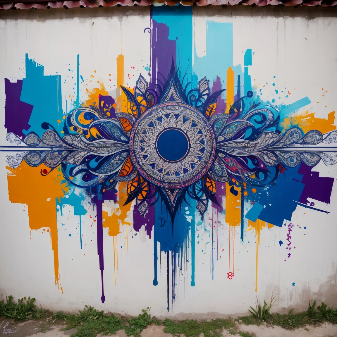 graffiti, abstract , painting by Lee Quiñones, masterpiece, intricate details, design