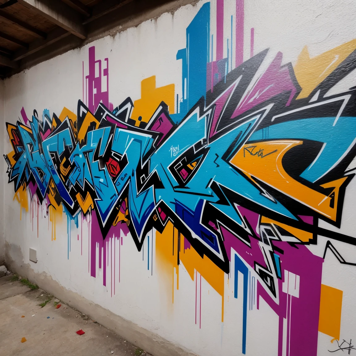 graffiti, abstract , painting by Lee Quiñones, masterpiece, intricate details, design