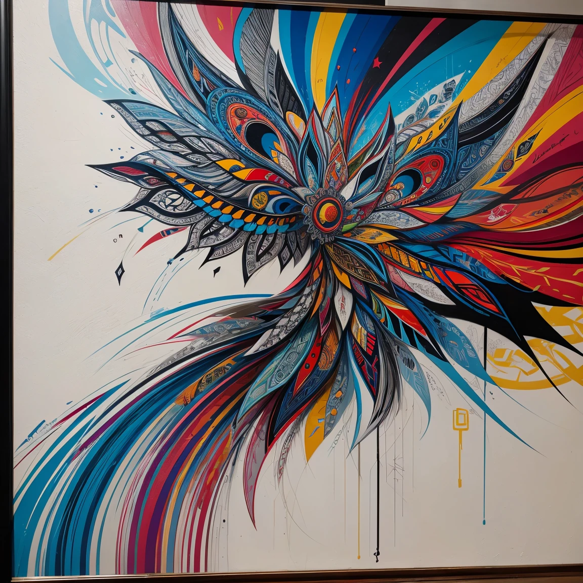 graffiti, abstract , painting by Lee Quiñones, masterpiece, intricate details, design