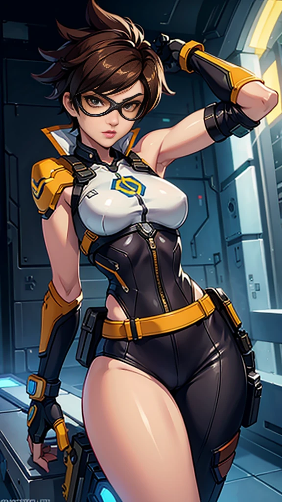 Tracer from overwatch in a sexy pose