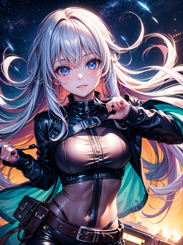 Highest quality,Highest Resolution,Beautiful girl from the future,Night City,