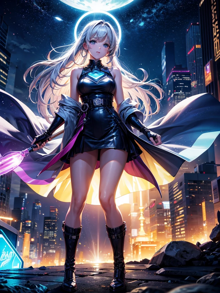 Highest quality,Highest Resolution,Beautiful girl from the future,Night City,
