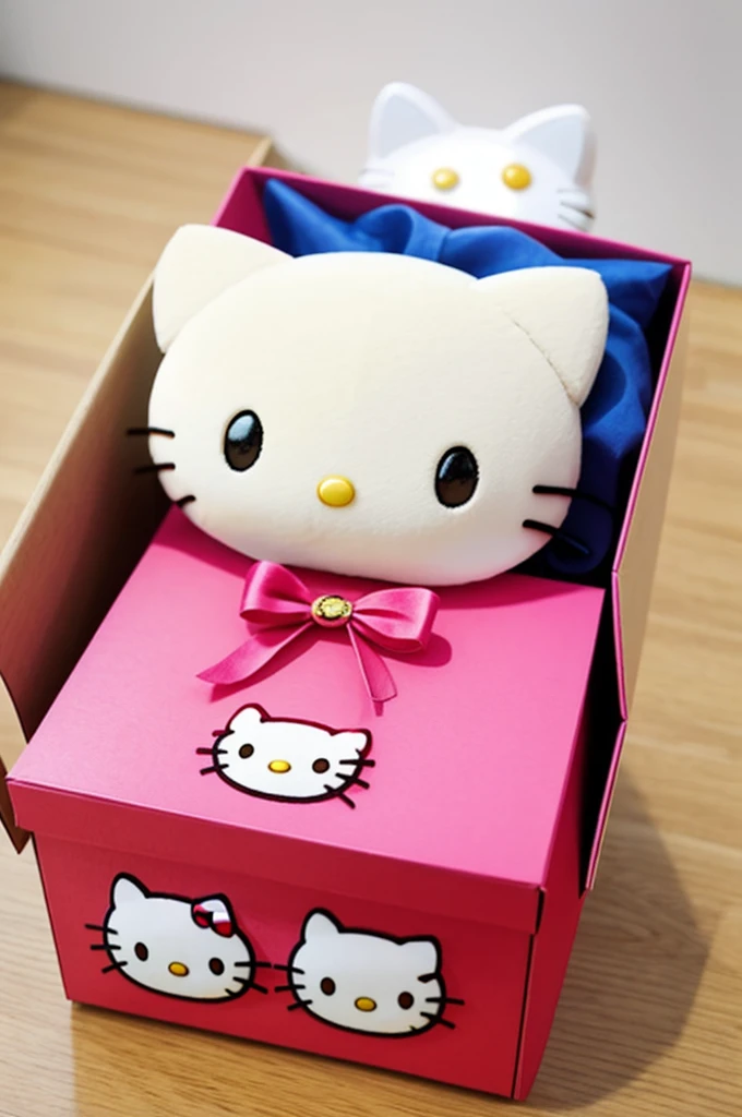 A hello kitty in a box
