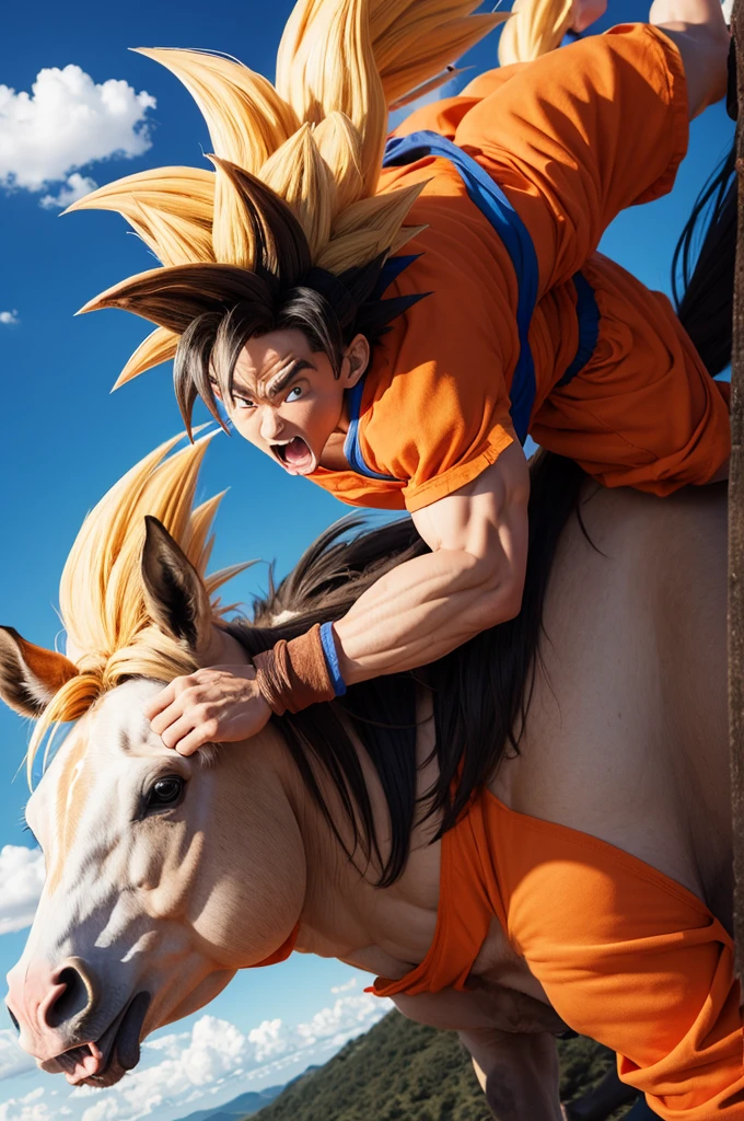 Goku fucking a horse