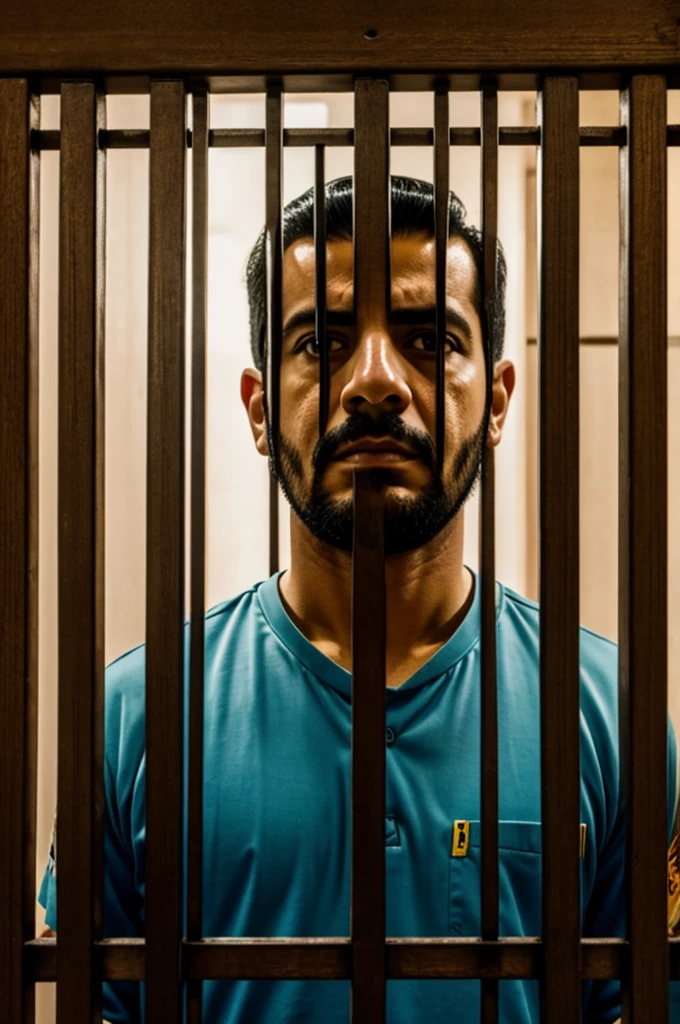 Jose María Arguedas behind bars