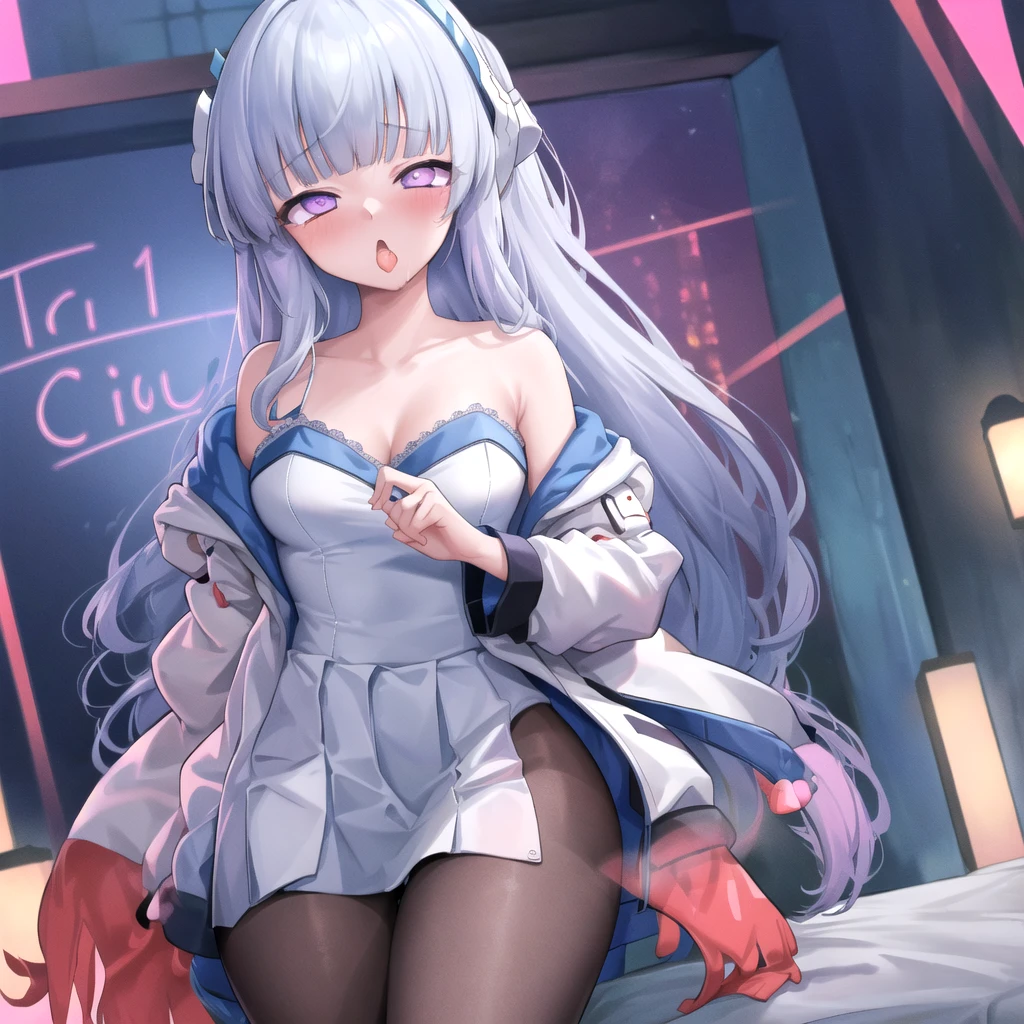 (masterpiece:1.3), (Absurd:1.3), (Highest quality:1.3), (Super detailed:1.3),(Best Shadow:0.7)(Processing wool), Perfect Anatomy, One Girl, alone, just, just-衣装, Hello, Grey Hair, Purple eyes, Blunt bangs, とてもLong Hair, Sleeveless, , (masterpiece),(Highest quality),(Very detailed),(Best illustrations),(Best Shadow),(Absurd),(Detailed Background),(so beautiful), (masterpiece),(Highest quality),(Very detailed),(Best illustrations),(Best Shadow),(Absurd),(Detailed Background),(so beautiful)noa-outfit, One Girl, alone, Big Breasts, Long Hair, , , Nipples, , , , Hollow Eyes, , Drooling, , , Hollow Eyes, , colorful background, , , Detailed super oily shiny skin, Wet, , , Roll your eyes, , The pupils constrict, , , Heart-shaped pupils, , sleep, Dead, Expressionless, Open your mouth carelessly, , On the bed, , abstract pattern, , , pussy, , , , Fractal Art, Multicolored neon lights, A unique and trippy perspective, , , a mind-changing experience, Motion Blur, Fluid movement, Rich and vibrant color palette, , Mysterious glow, orgasm, ahegao, rolling eyes, cross-eyed, psychedelic