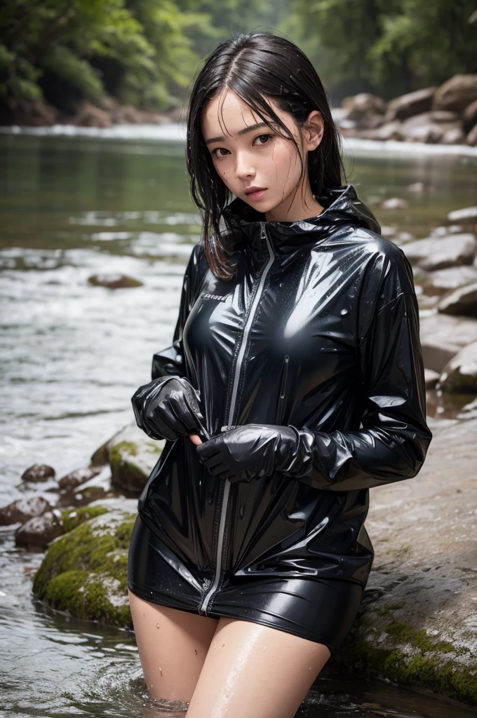Women in wet clothes