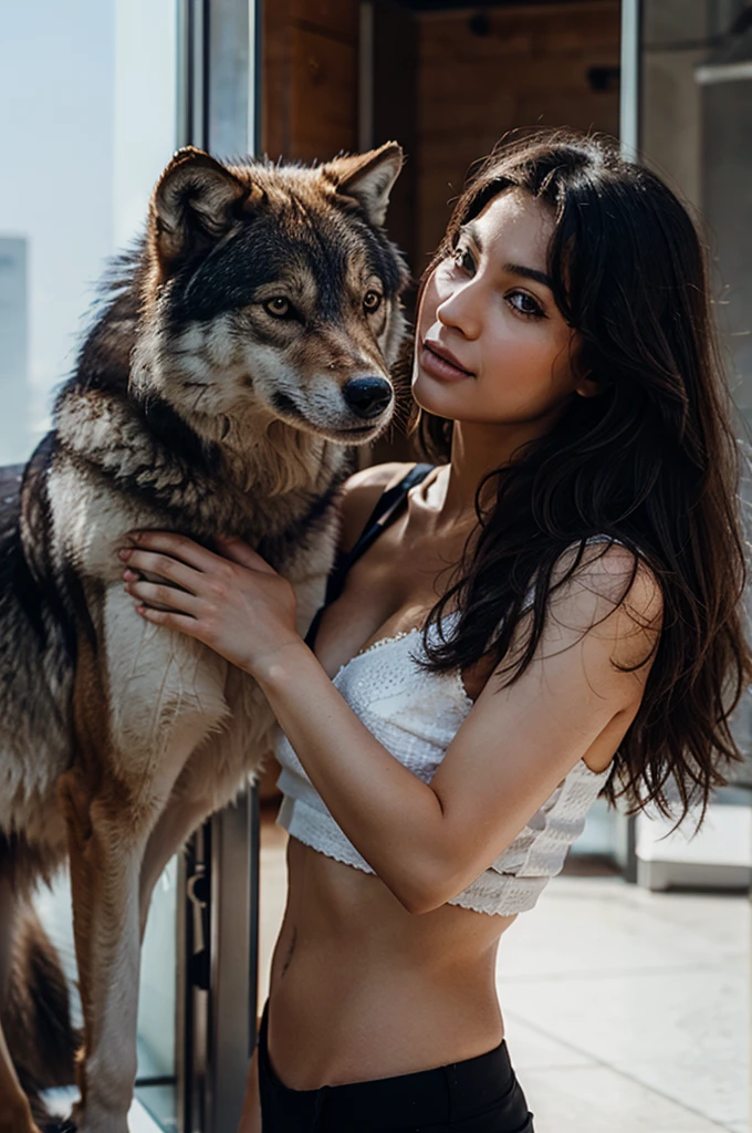 Wolf and human