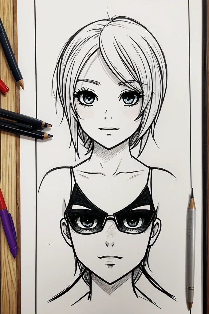 Fais un personnage dessin animé fou