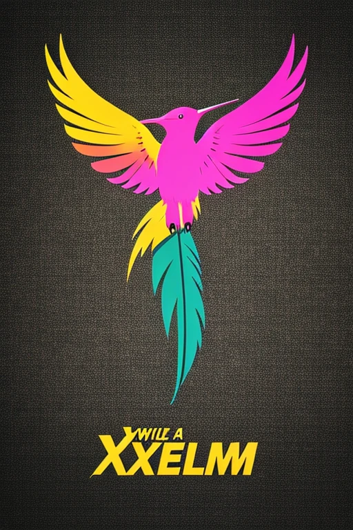 A stylish logo that has the words Xtrem Edition in bold colors, with a hummingbird and a feather