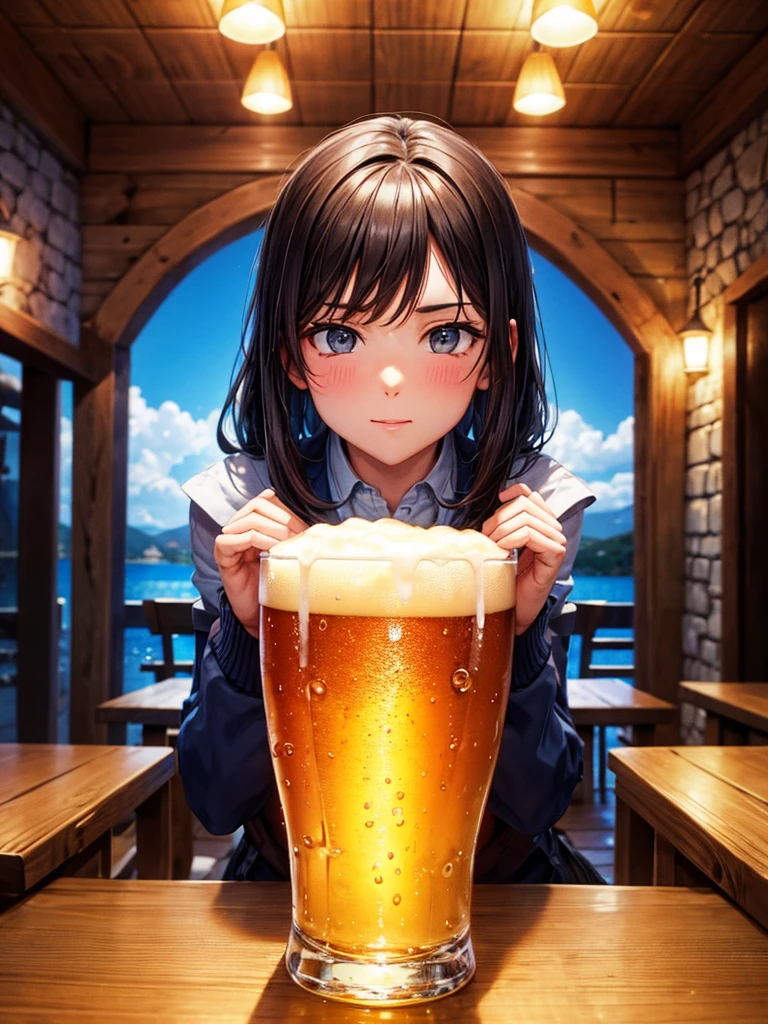 Highest quality,Highest Resolution,Drinking beer in a tavernOL,
