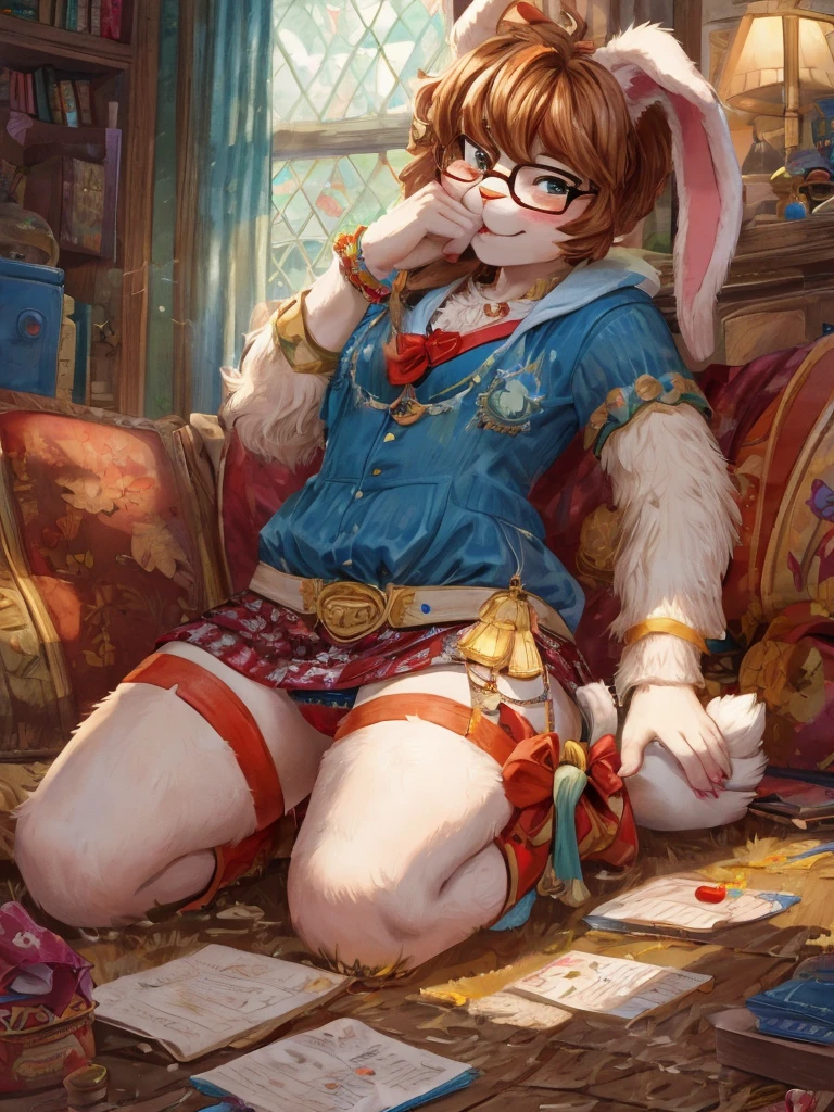 Itchy , messy smegma , Lonely geek Rabbit , Clothing erotica