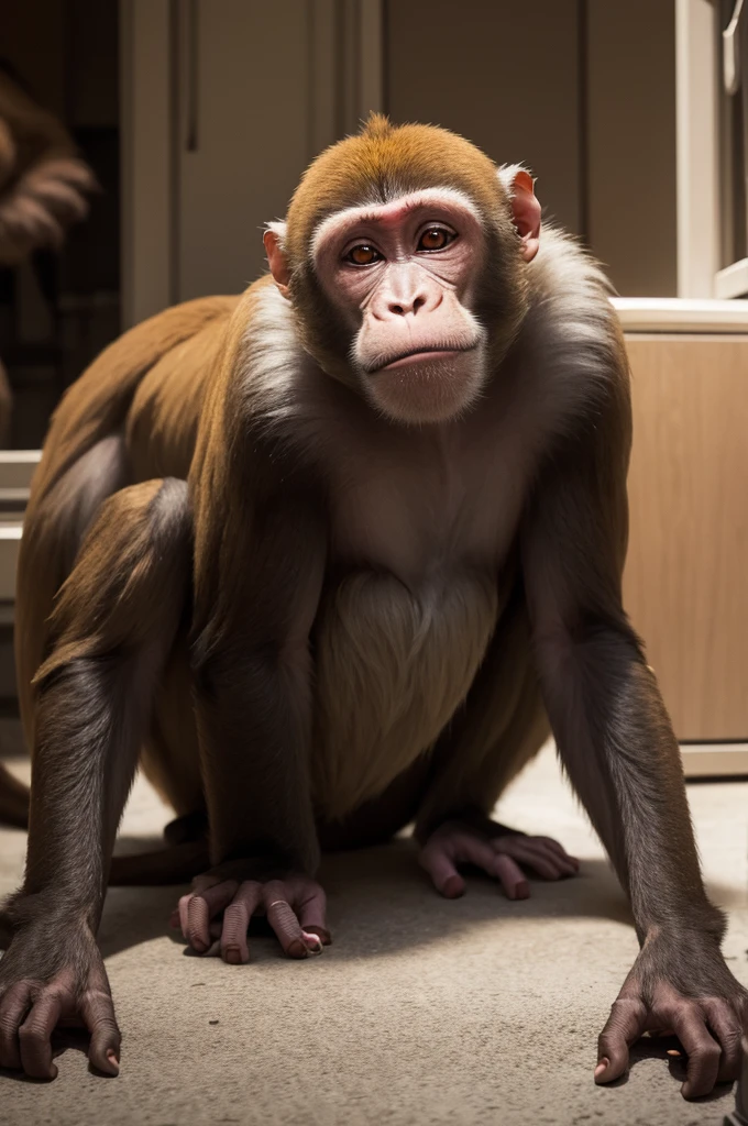 Drugged monkey
