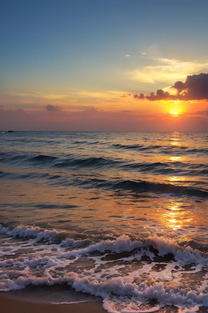 Ocean、Gentle Tears、sunset、The water surface is beautiful