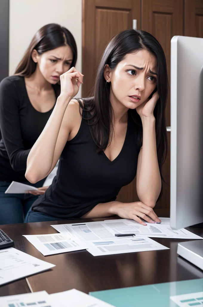 A person disappointed after making a bad financial investment 