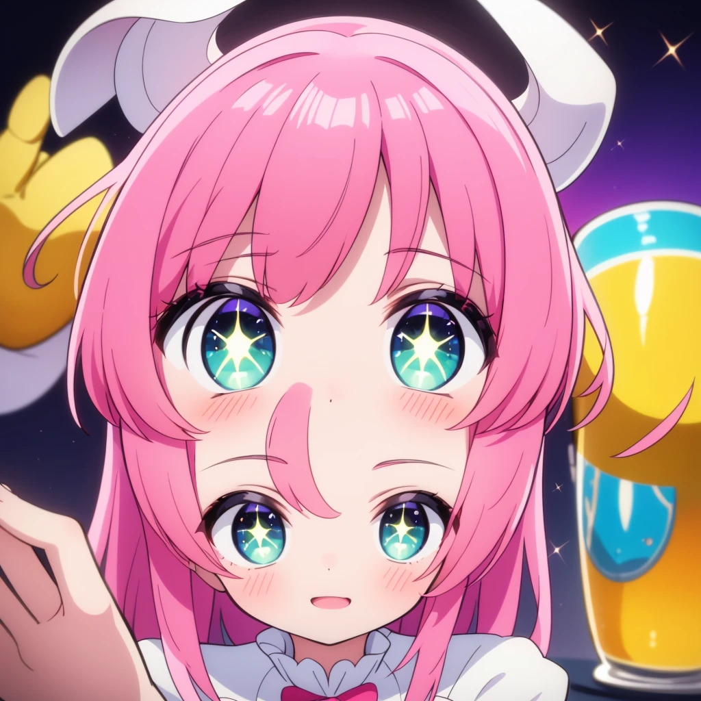 cute anime girl, black short bob hair, big expressive eyes, soft facial features, kawaii, cheerful smile, , pastel colors, high-quality, detailed, studio ghibli style"nsfw、under boob.cameltoe 、crotch grab、cum on body 、excessive cum 、sweat、fellatio gesture、girl trembling with sexual climax