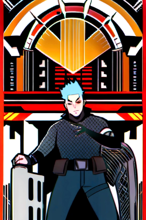 samurai sword，cyberpunk warrior sh4g0d style，(baldie，monge:1.2),bushido,mantea