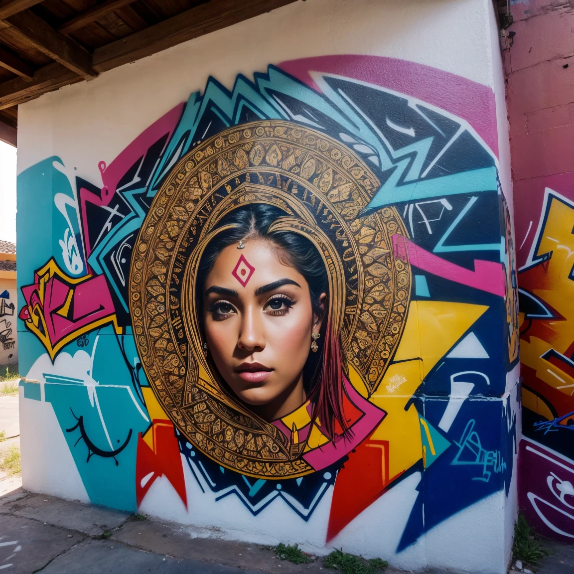 graffiti, Lee Quiñones, masterpiece, intricate details, design