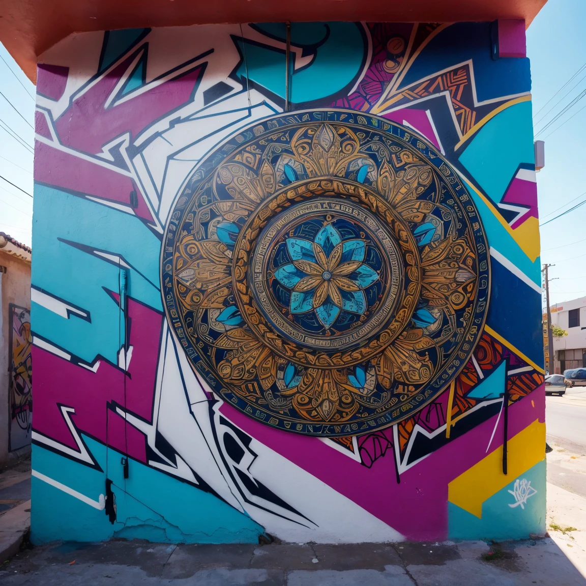 graffiti, Lee Quiñones, masterpiece, intricate details, design
