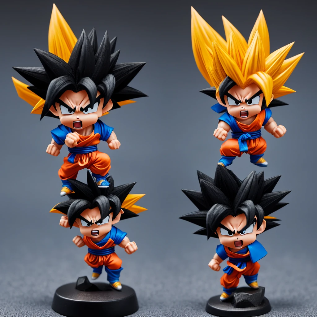 Cute angry goku miniature