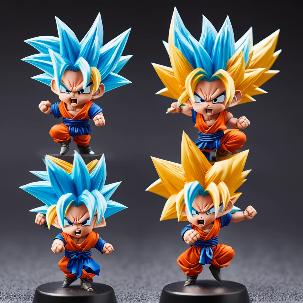 Cute angry goku miniature