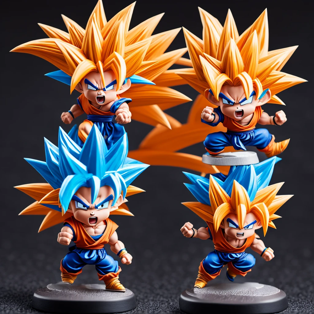Cute angry goku miniature