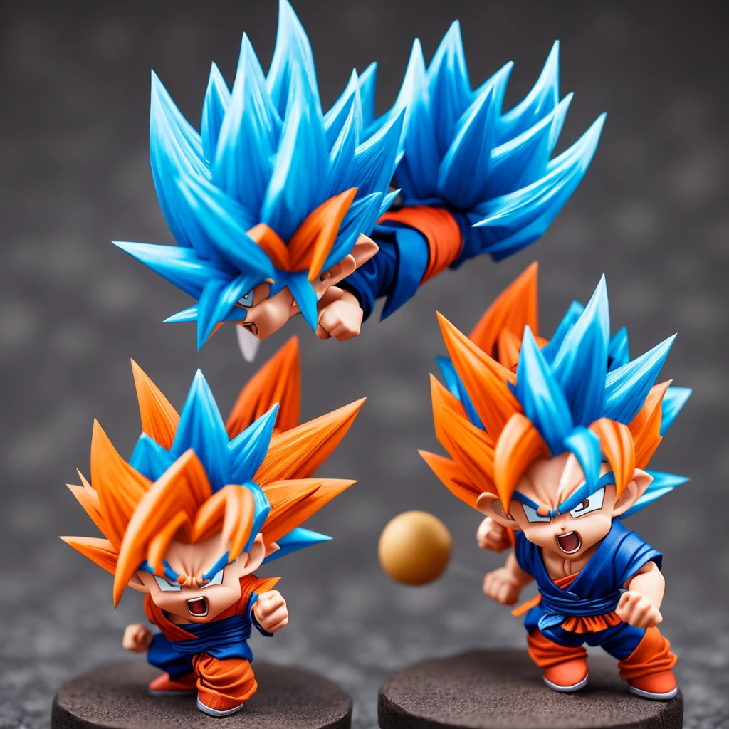 Cute angry goku miniature