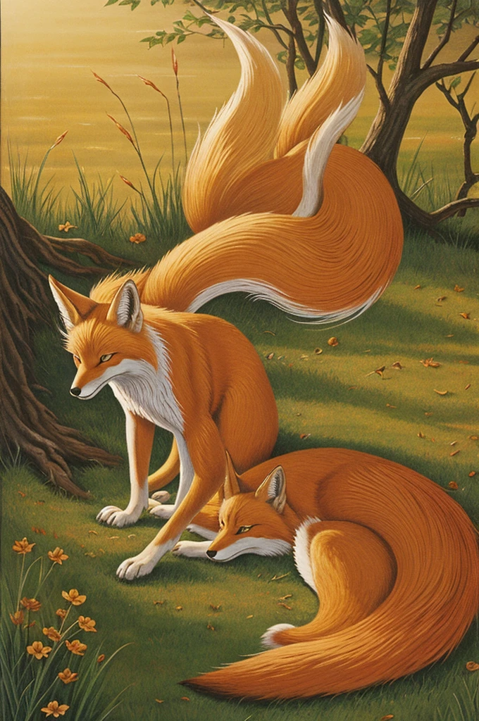 three tailed fox