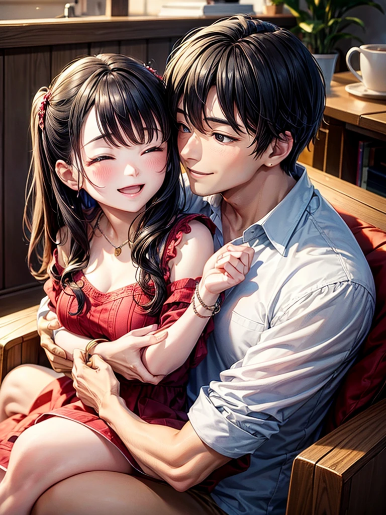 Highest quality,Highest Resolution,couple,,happiness,Home,