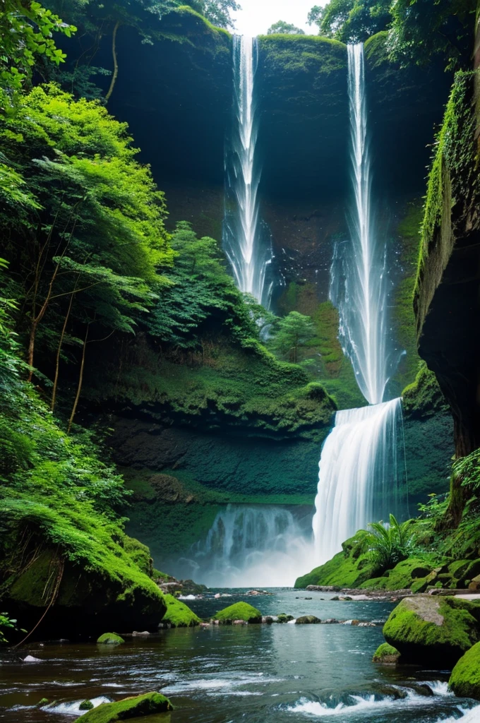 A waterfall in ther dimension