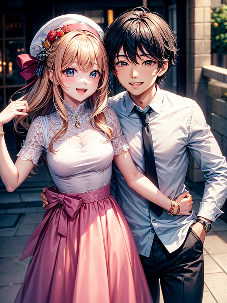 Highest quality,Highest Resolution,couple,,happiness,Date,