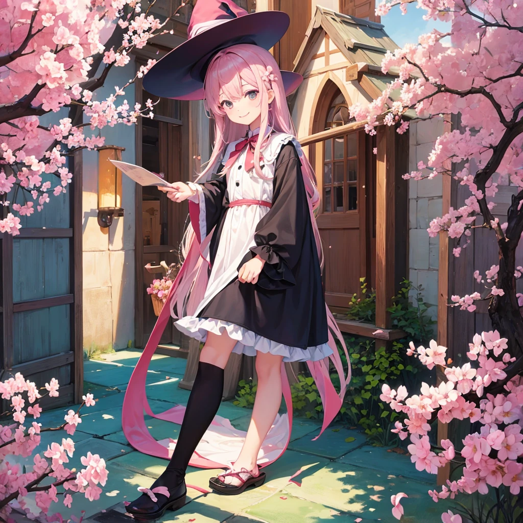 witch(Art room Painting on canvas(cherry blossoms Sculpture)smile Tower of Babel)Poster