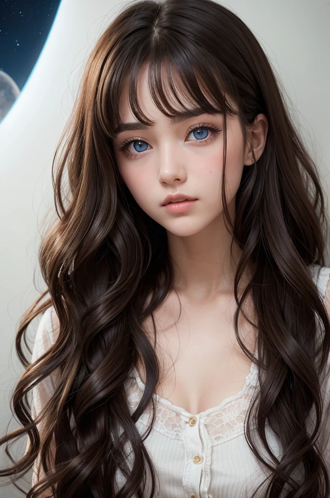 Funnily one with brown hair and starry eyes