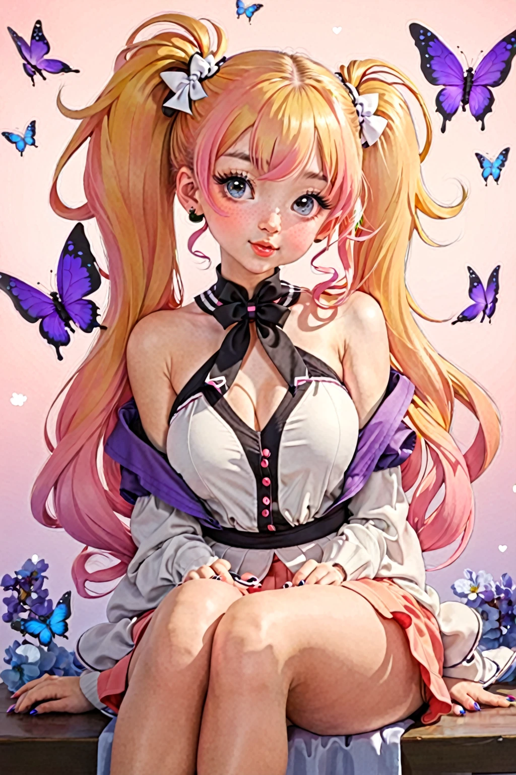 girl with pigtails