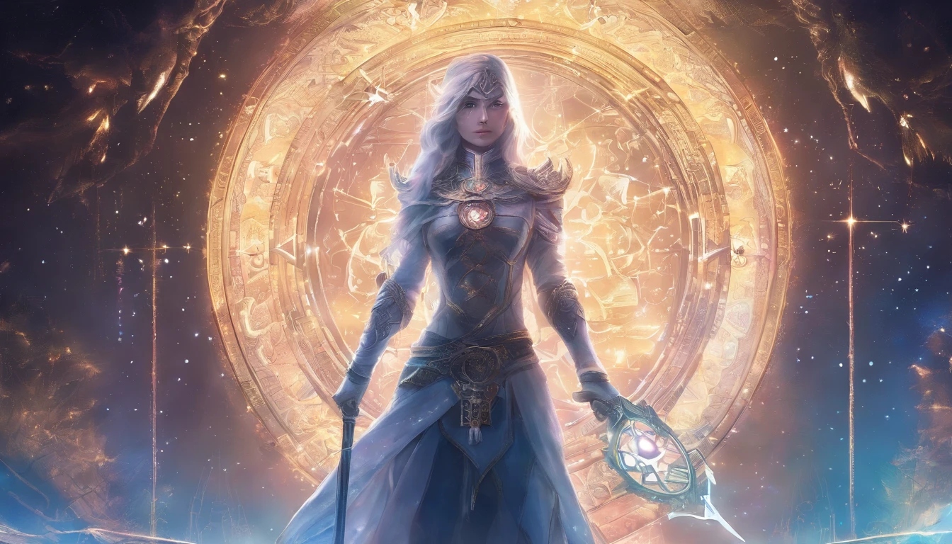 a magical scenery in the background. ๐โจ
!Anime Elf with Magical Background Young elf holds an ancient scroll with frayed edges. The runes and symbols inscribed on it appear to pulse in response to the circle of light. She deciphers the ancient words, seeking to understand its meaning and the purpose of the circle. Magic flows through her, connecting her to the past and future. ๐ฟ๐โจ
The guardian emerges from the shadows of the circle of light, its ethereal and imposing form. He has eyes shining like stars and majestic wings that stretch to his sides.. Your skin is marked by ancient runes, and he holds a staff adorned with luminous crystals. The guardian whispers ancient secrets to the elf, revealing the purpose of the circle and the destiny that awaits her. She kneels, humble and reverent, ready to accept her role in the great mystery that unfolds. ๐๐ฎโจ