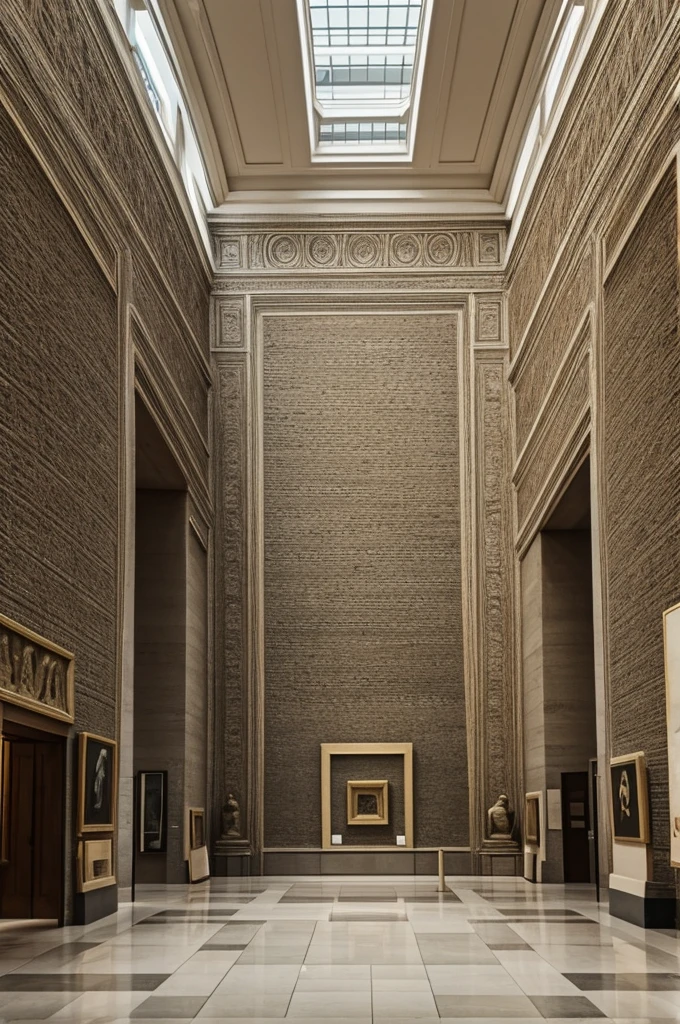 modern museum with many ancient artifacts