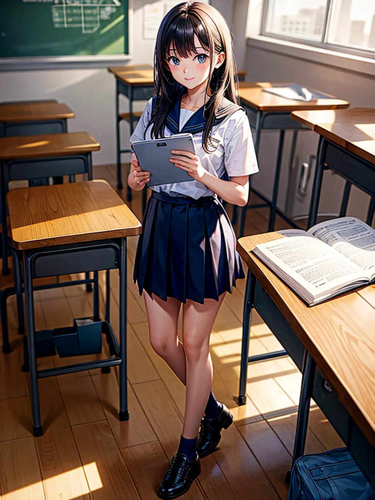 Highest quality,Highest Resolution,Students studying in a school classroom,