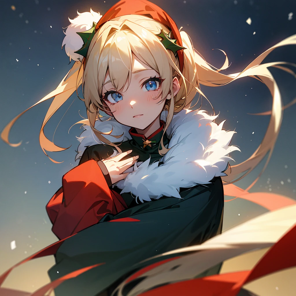 Ultra-high definition anime style、Christmas party with 100 AI friends