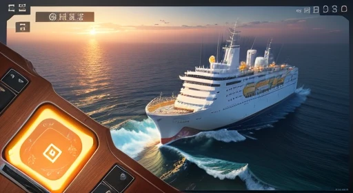 Create a scenario for a video game The home cover:Text with animation and name of the game Tragedy at Sea:The Sewol Ferry Background elements that reflect what the game is about, these elements must be animated.main character of the story.