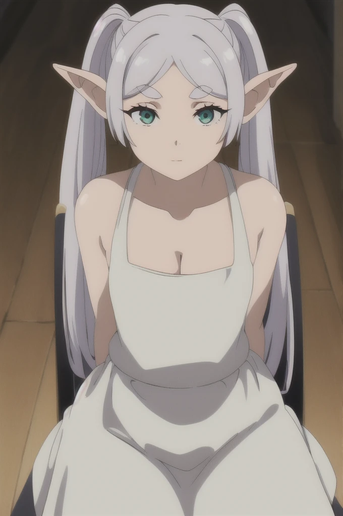 芙èŽdryè“®,One girl,alone,Fairy,Gray Hair,灰colorの髪の毛,earriSleeveless dress,White Dress,Sleeveless dress,Bare shoulders,clavicle,ngs,Pointed Ears,Long Hair,ponytail,Green Eyes,Twin tails,Parted bangs,Thick eyebrows,Browsing Caution,Small breasts,Cleavage,Browsing Caution, 20-year-old,young woman,beautiful指,beautiful長い脚,beautiful体,beautiful鼻,beautifulキャラクターデザイン, Perfect Eyes, perfect face,Expressive eyes,Sitting in a chair,Spreading her legs,
View your viewers,
Official Art,非常に詳細な CG ユニティ 8K 壁紙, Perfect lighting,colorful, bright_front_face_Lighting,Shiny skin,
(masterpiece:1.0),(Highest_quality:1.0), 超High resolution,4K,Super detailed,
photograph, 8K, High resolution, High resolution, Absurd:1.2, 400 for Kodak Port, Film Grain, Blurred Background, Bokeh:1.2, Lens flare, (Vibrant_color:1.2), (beautiful_face:1.5),(narrow_Waist), ,Browsing Caution,, Amazing visuals, High resolution,masterpiece,Highest quality,