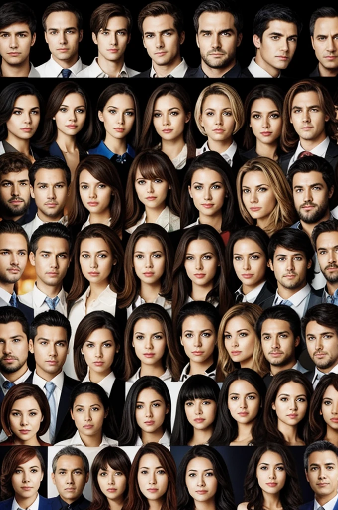 many people together with different appearances