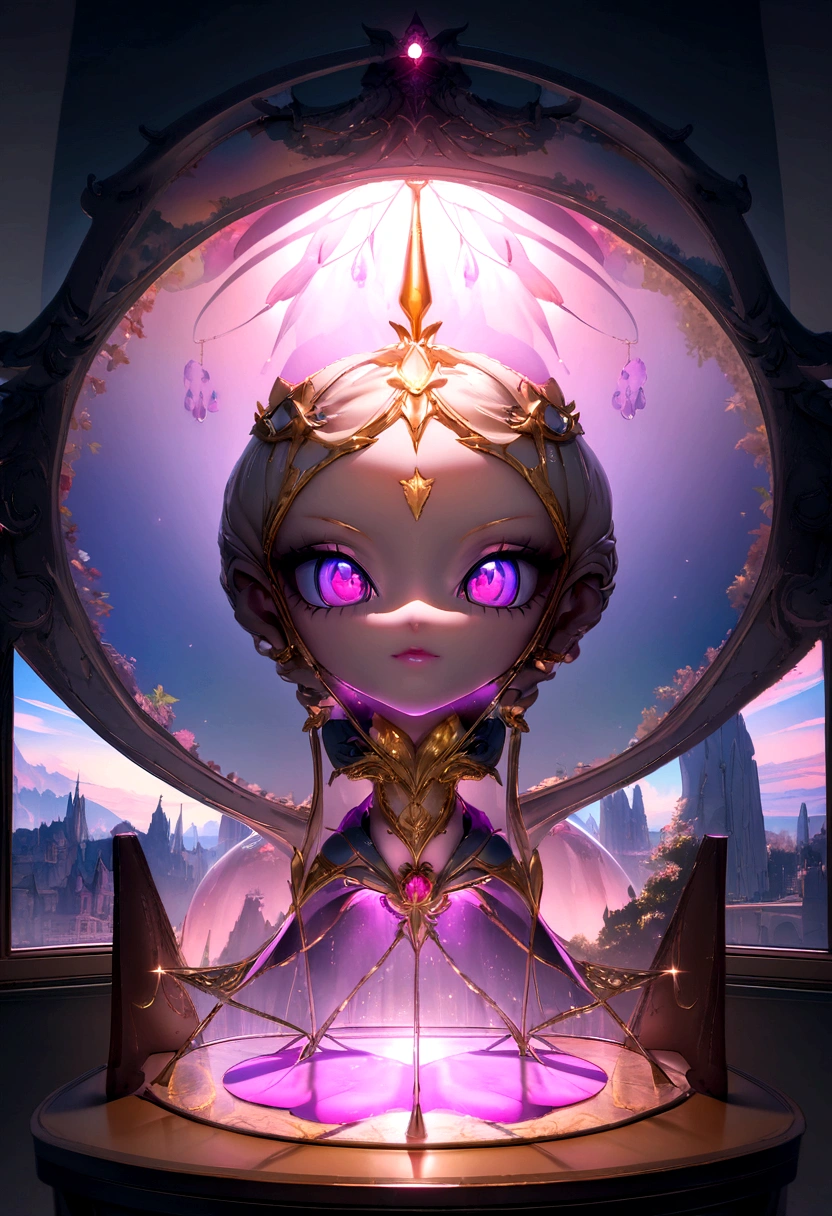 金色のディテールと悪魔のマスクが付いた白いDarkwave styleのスーツを着た長い青い髪の少女,Darkwave style,bust,At the center,High resolution,8K,Surreal,Beautiful soft light studio,Vivid details,Anatomical,elegant,Sharp focus,Studio Photo,Art Station Trends,Very detailed,Polarizing Filter