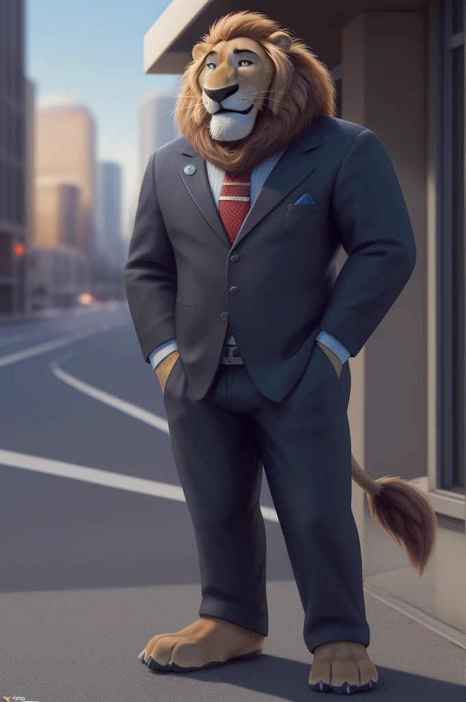 leodore a lionheart, a lion, feline, safe, antro, trousers, suit,shirt,bow tie, male, One, standing, tail, paws, paw pads,
BREAK,
from Nextel, for dating, by xenoforge, (difficult, high detail, digital photography, soft focus, RAW explicit cinema,
Photorealism, realistic, photorealistic, analog style, Subsurface scattering,
masterpiece, Best quality, ultra realistic, 8 k)