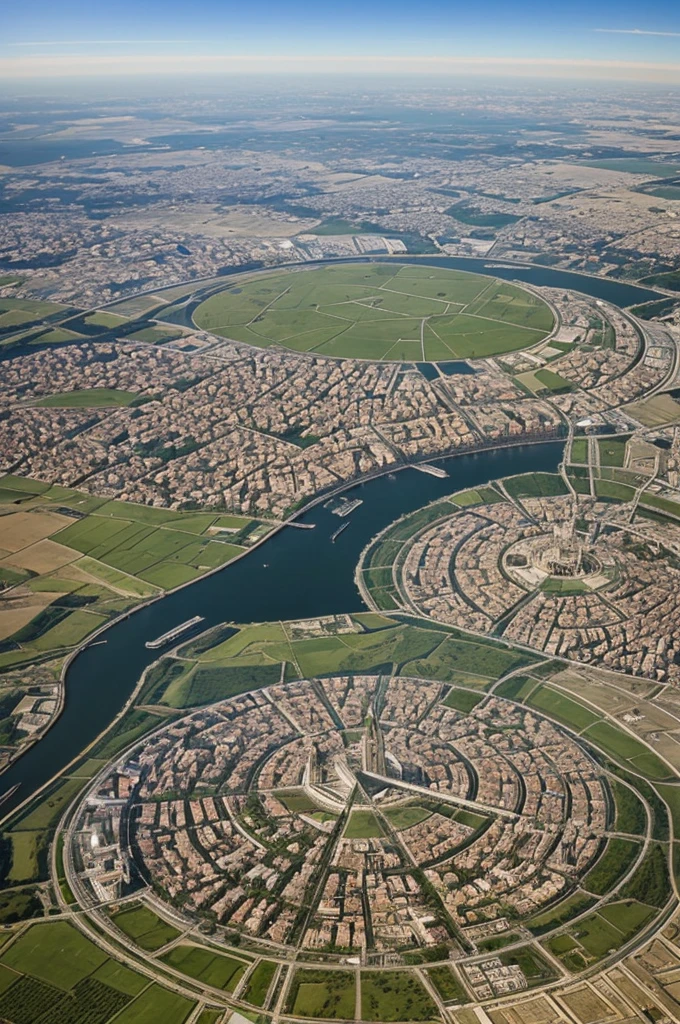 Can you make the new Jerusalem as realistic as possible seen from above? 
