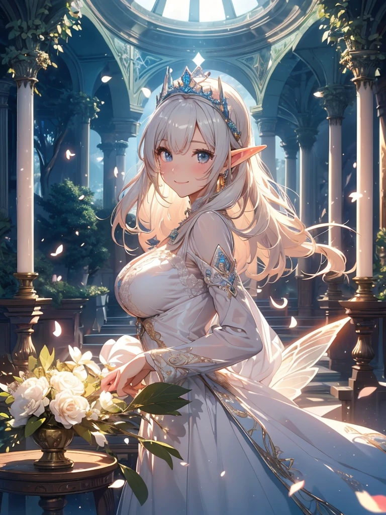最high quality、1woman elf 、bionde、、、タロットカード風にBeautiful foam、、CourtyardShining fairy wings、E.G: Worst quality ,Flower fractal art 、see-throughbodystocking,Beautiful side shot, radiance,High-definition depiction, Realistic, 8K, Unity, beautiful Shot, light smile, Beautifully and vividly drawn, , Beautiful, beautiful, clear skin、sexly,beautiful dress,Countless rays of light pouring down, Swirling Light, big background, Raise one arm above your head, Intense light is emitted from the magic circle in front of the girl. forest、Lots of leaves、Green leaves、flower、Particles of light、Bedroom at night、Magic Palace、Fairy tale、
Romanticism,Cowboy Shot: The most beautiful form of chaos, Mr..々Farbe, Intertwined flowers, Particle,magical gentle light,smile,sexly,image quality、masterpiece、Beautiful Face、Super beautiful elf woman((Big breasted 22 year old office lady、Bust 100,Beautiful long ironed hair 、bionde hair,height: 165cm。、sexly、Esbian、、high quality、、Visual art、Written boundary depth、、Elf Ears、、universe、Happy smile、Gentle light、Elf forest、elegant、ticker beautiful decorative、、magic、forest、beautiful tiara、Beautiful bed、Beautiful Landscape、A kind smile、wonderful、Fluttering petals、Dance happily、、Cultivate fantasy、、Mystery light Lots of flowers、、art、forest, palace, art,mystery,Ultra-high resolution,atmosphere