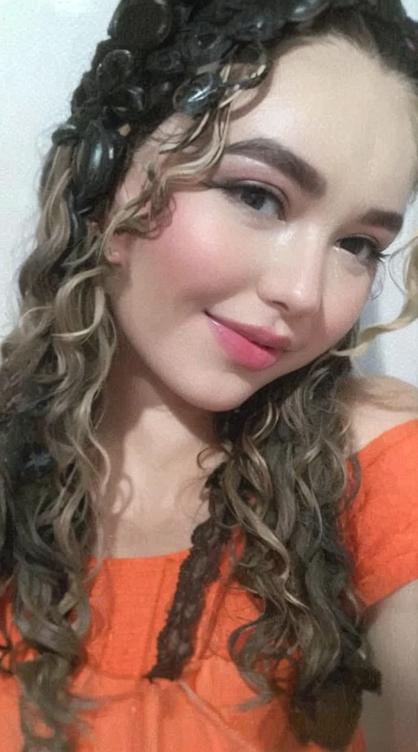 Blonde girl with big breasts