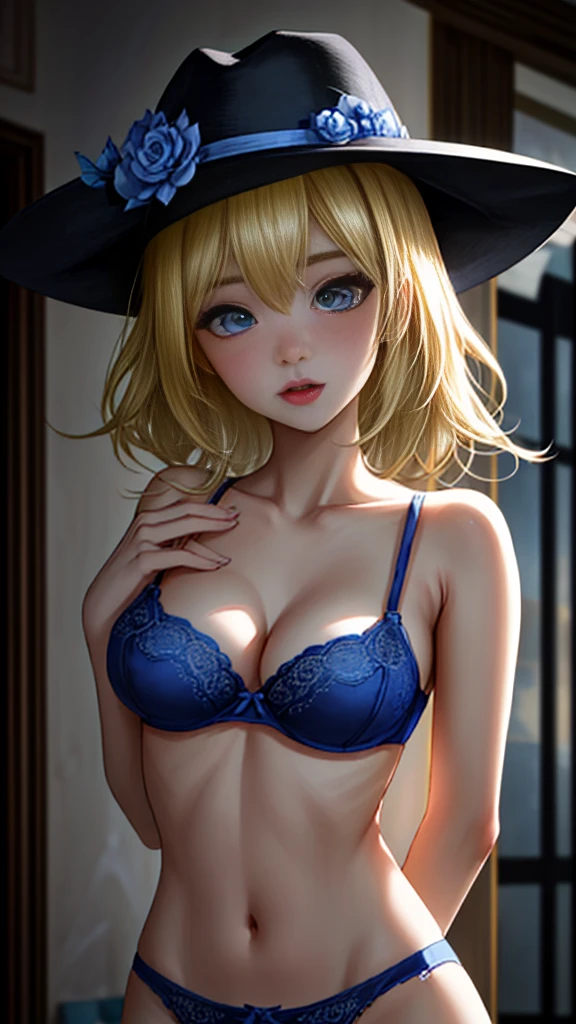 nsfw:1.5,((large_breasts,vulgarity,orgasm_face,hat,golden_bra,soapland)),((masterpiece:1.5,best_quality:1.5,ultra_detailed:1.5)),((blonde_hair,blue_eyes,pale_skin))