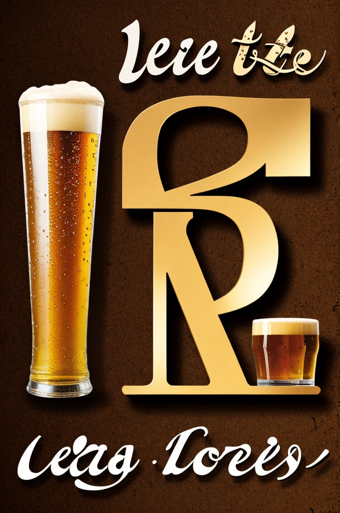 Logo with the letter J decorated with beers